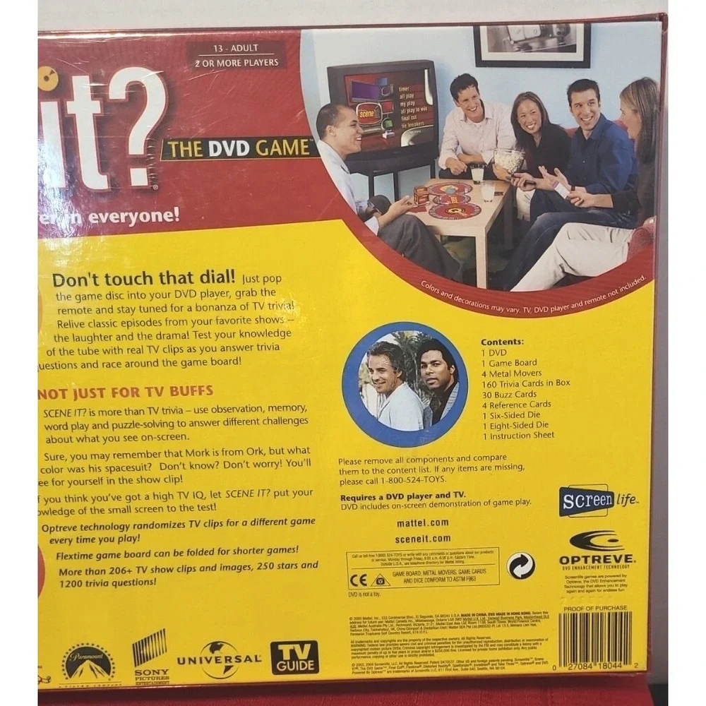 TV Scene it? TV‎ Trivia Game DVD Family Friends Board Game Factory Sealed New - Picture 6 of 8